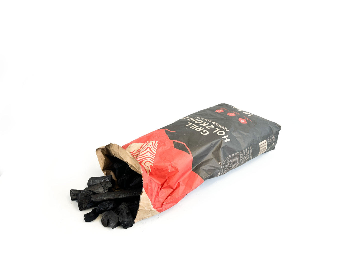 RHINOROCK Premium Restaurant Holzgrillkohle 10 kg – Hochwertige, langanhaltende Glut für perfekten Grillgenuss
