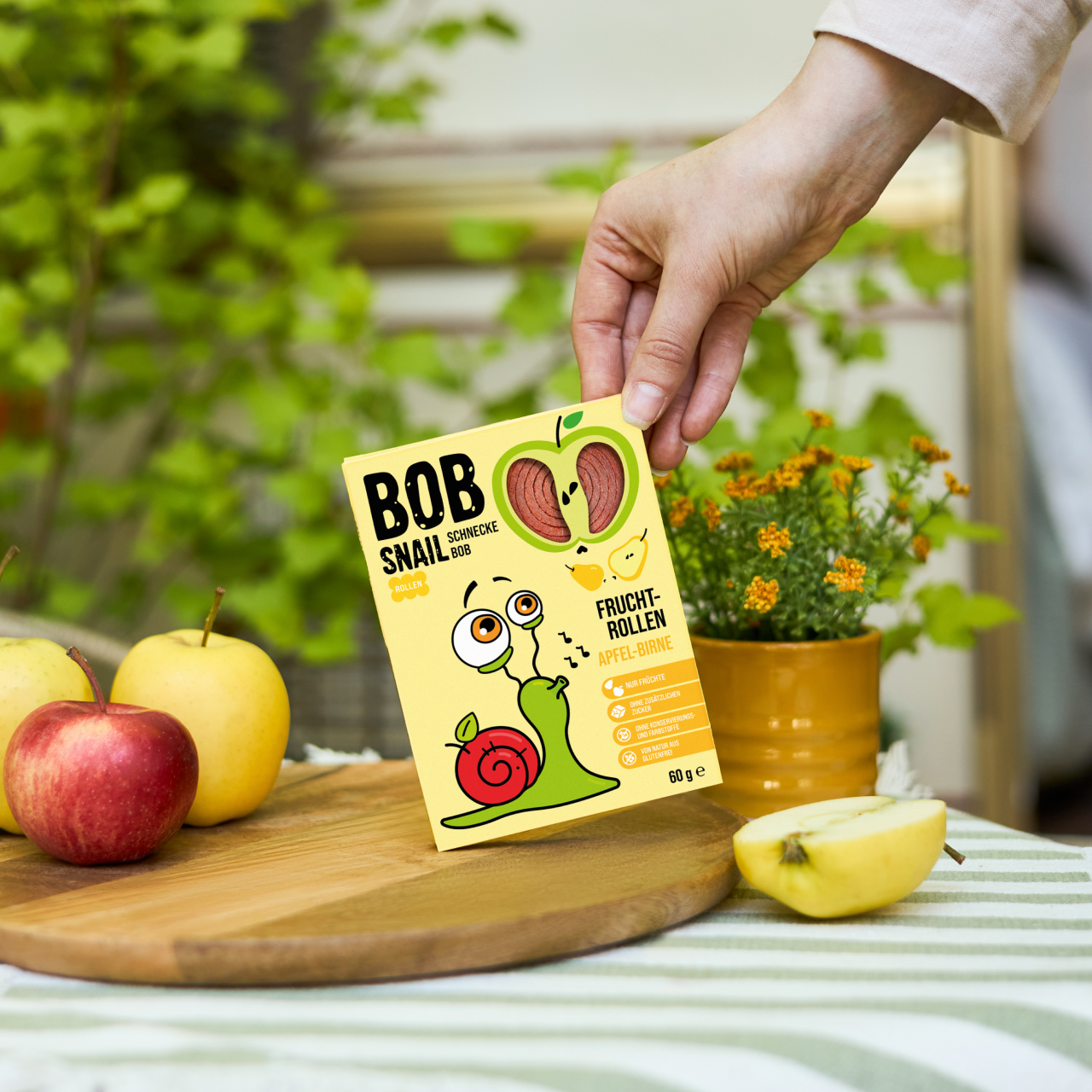 BobSnail Fruchtrollen Apfel-Birne 20 x 60 g