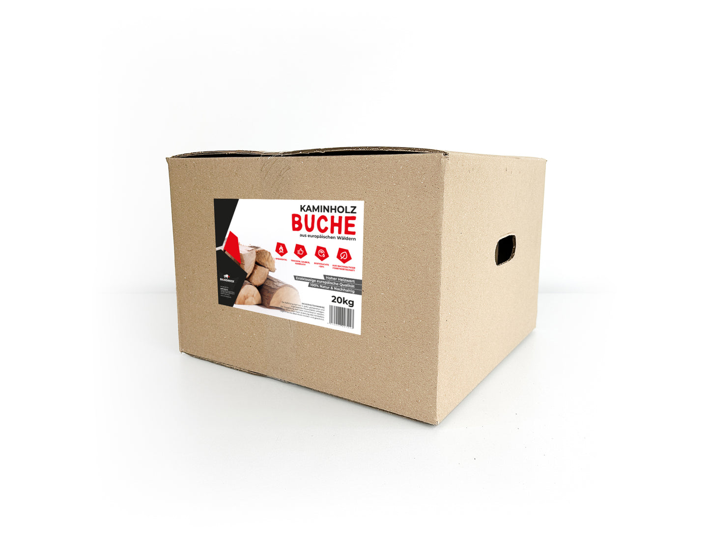 RHINOROCK BBQ & Kamin All-in-One Set – 35 kg (20 kg Buchenholz, 5 kg Holzwolle-Anzünder, 10 kg Grillholzkohle) – Für gemütliche Kaminabende & unvergessliche Grillfeste