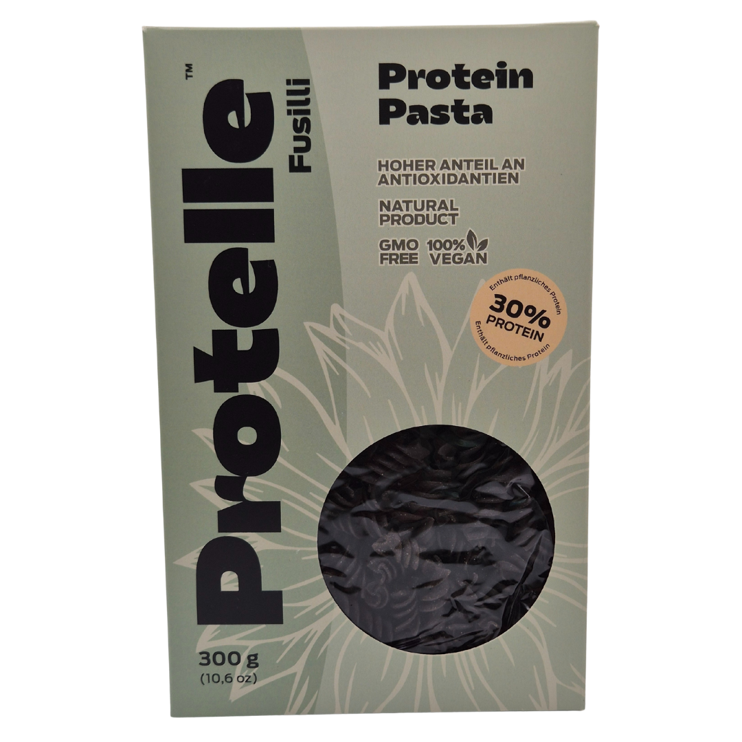 Protelle Protein Pasta Fusilli 15er Karton (4,5 kg) | 30% Veganes Eiweiß | High Protein & Low Carb | Großpackung