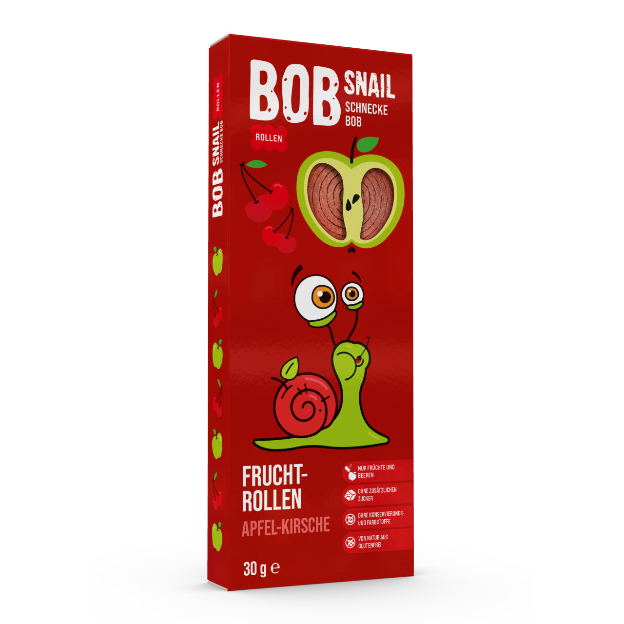Bob Snail Fruchtrollen Apfel-Kirsche 24x30g AKTION