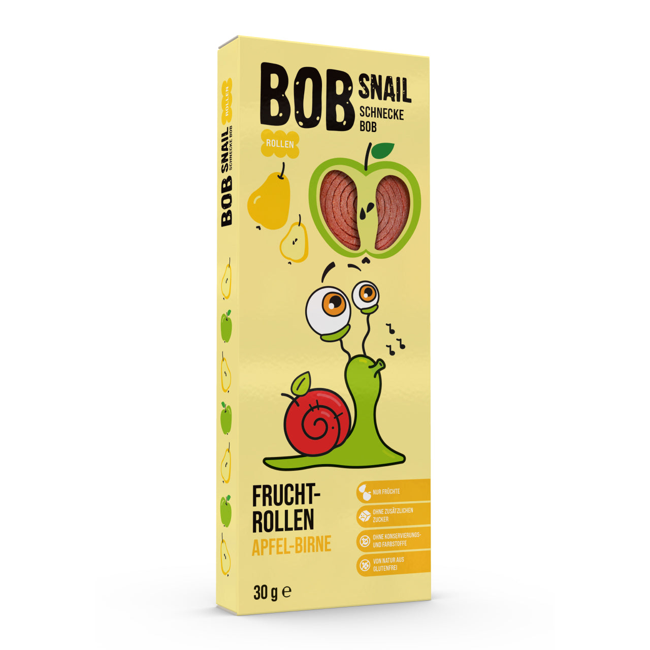 Bob Snail Fruchtrollen Apfel-Birne 24x30g AKTION
