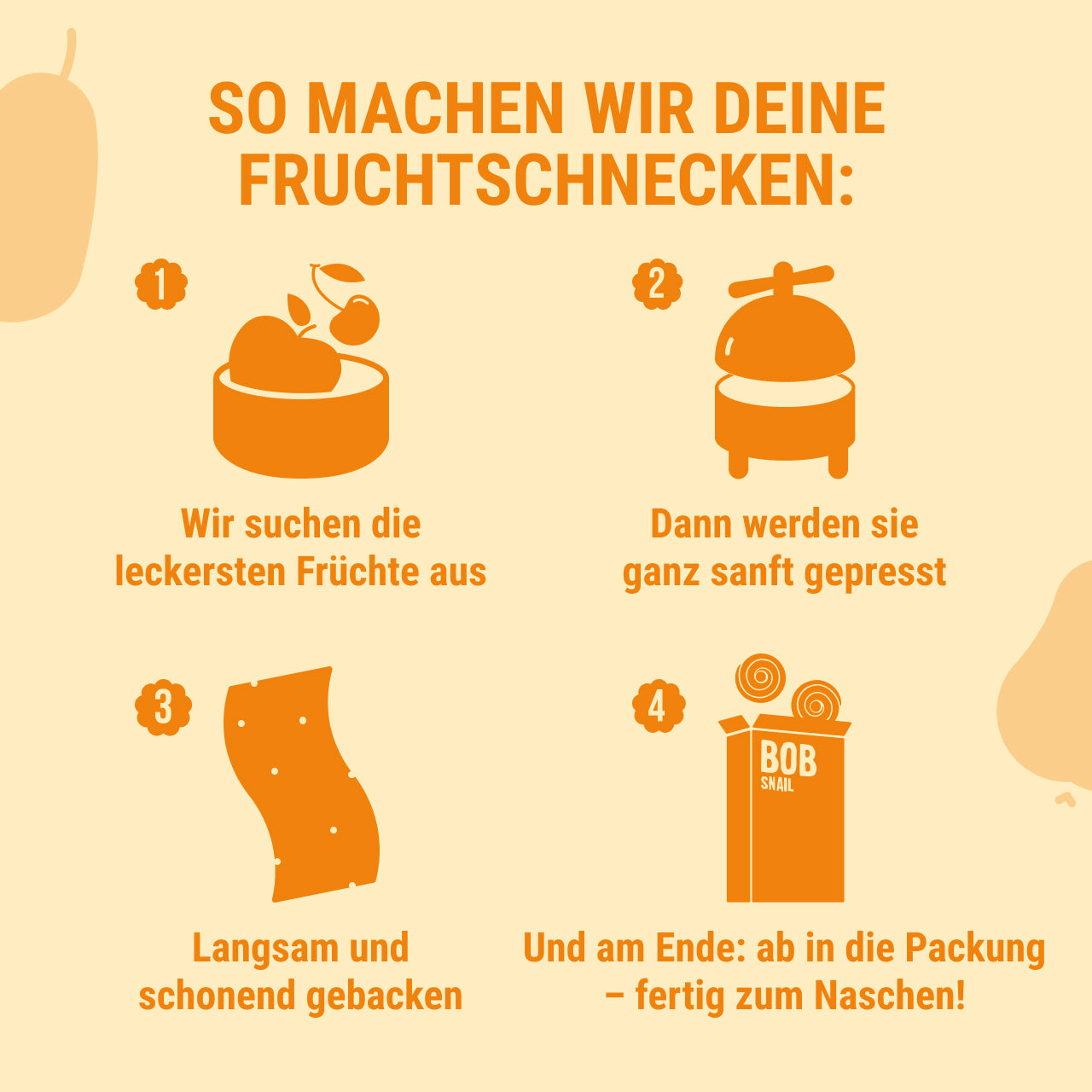 Bob Snail Fruchtrollen Apfel-Birne 24x30g AKTION