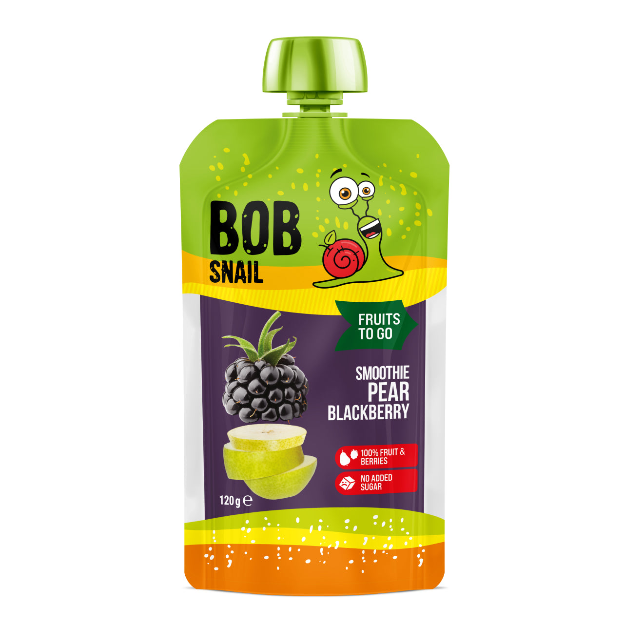 Bob Snail Quetschie Frucht Smoothie Birne Brombeere 10x120g