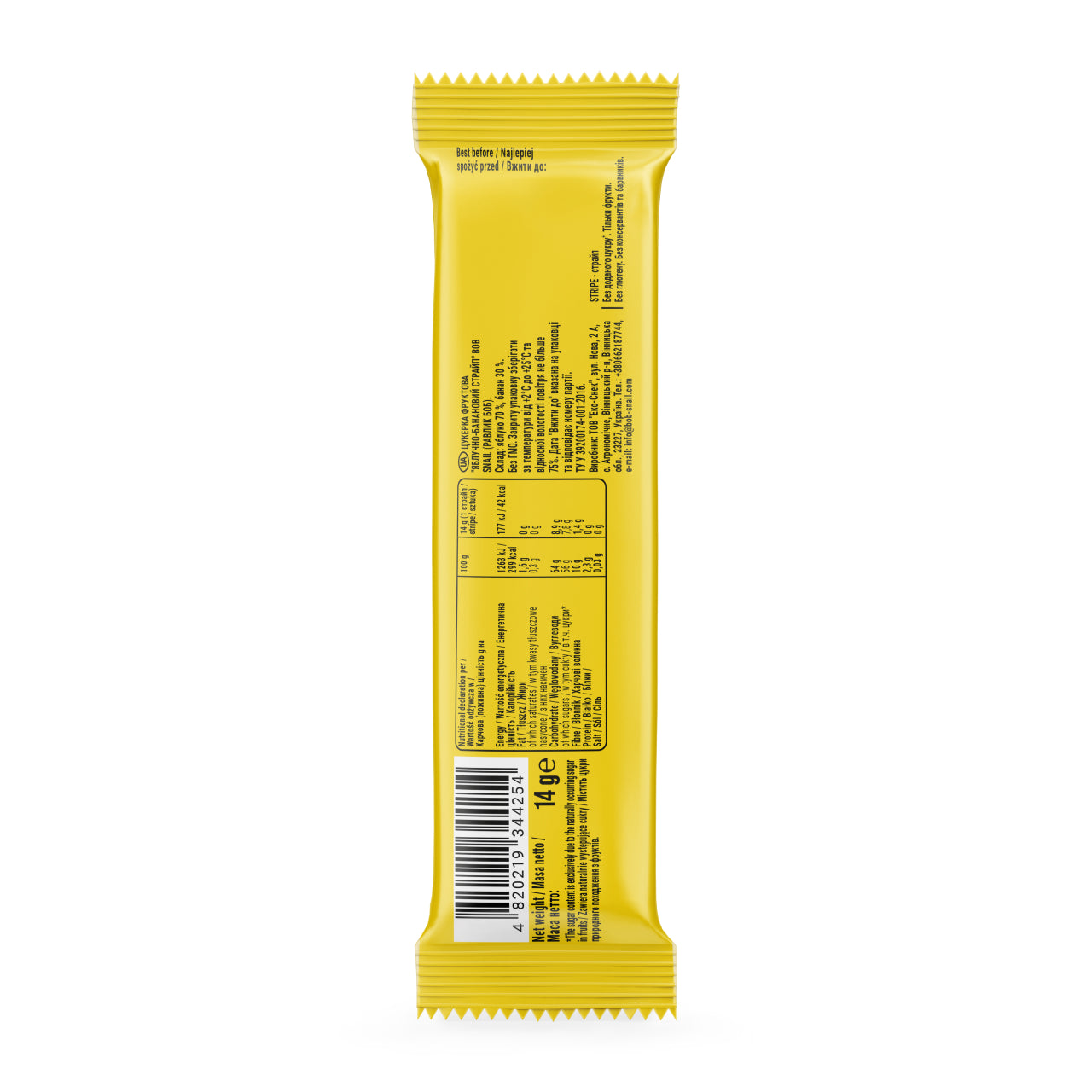 Bob Snail Fruchtstreifen Apfel-Banane 30x14g