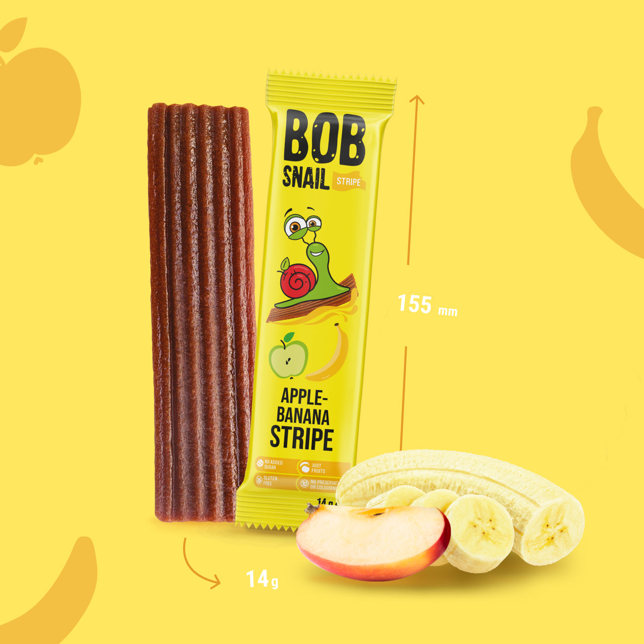 Bob Snail Fruchtstreifen Apfel-Banane 30x14g