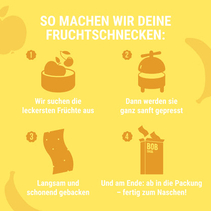Bob Snail Fruchtstreifen Apfel-Banane 30x14g