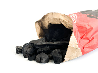 RHINOROCK Grillkohle Doppelpack 20 kg – Hochwertige Holzgrillkohle für intensiven Grillgeschmack und lange Glutdauer