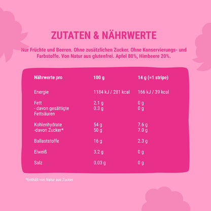 Bob Snail Fruchtstreifen Apfel-Himbeere 30x14g