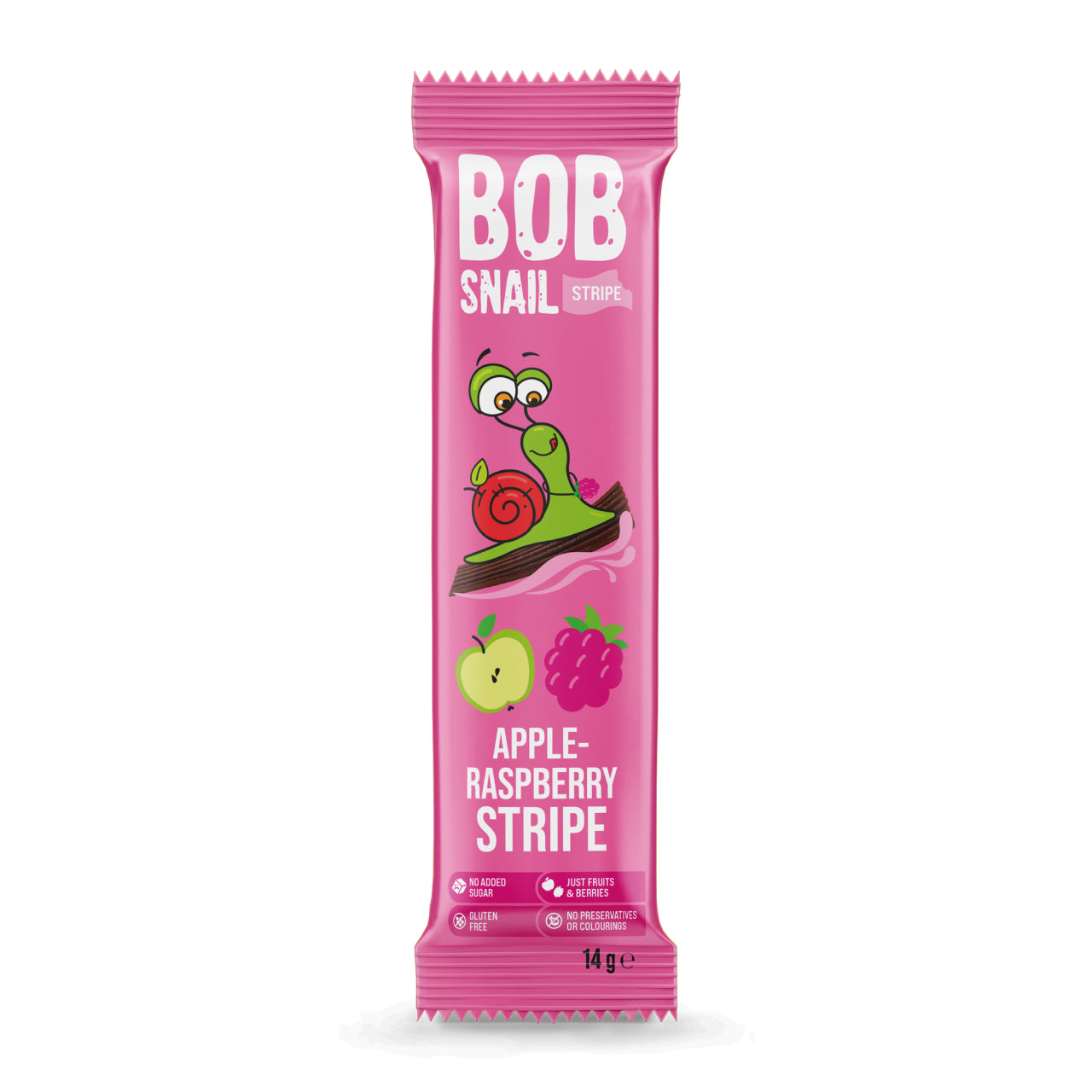 Bob Snail Fruchtstreifen Apfel-Himbeere 30x14g