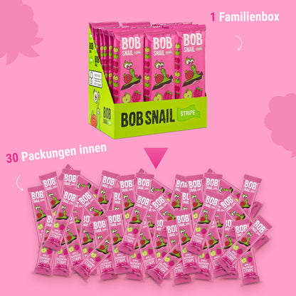 Bob Snail Fruchtstreifen Apfel-Himbeere 30x14g