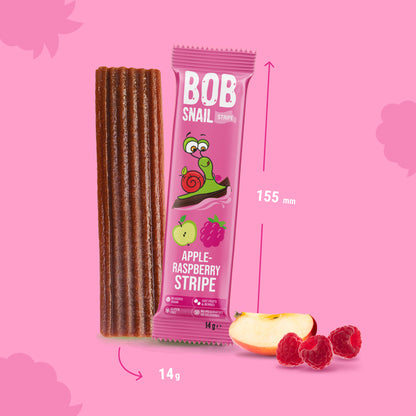 Bob Snail Fruchtstreifen Apfel-Himbeere 30x14g