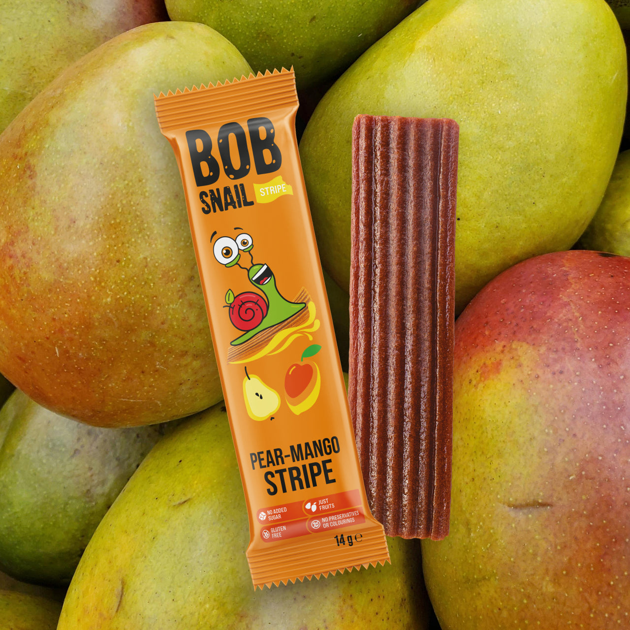 Bob Snail Fruchtstreifen Birne-Mango 30x14g