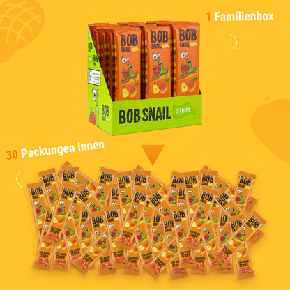 Bob Snail Fruchtstreifen Birne-Mango 30x14g