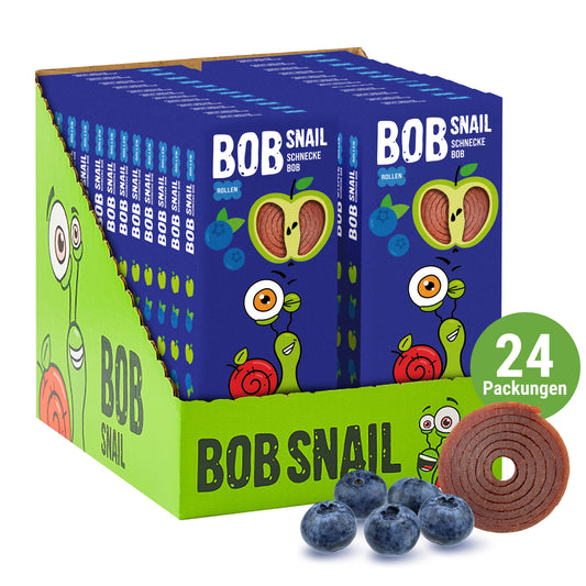 BobSnail Fruchtrollen Apfel-Heidelbeer 24 x 30 g