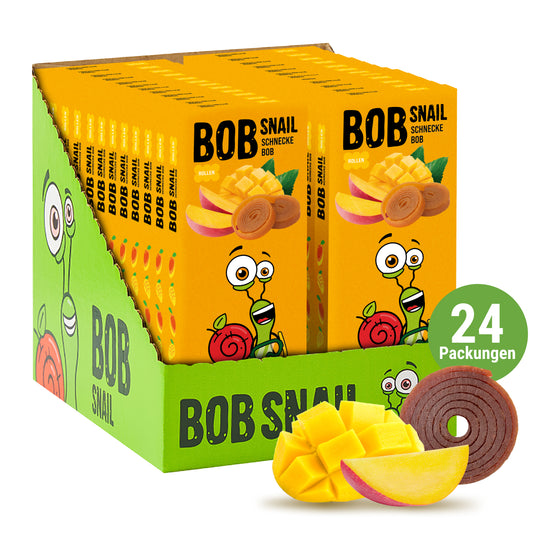 BobSnail Fruchtrollen Mango 24 x 30 g