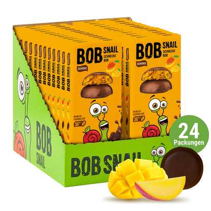 Bob Snail Fruchtcrush Mango in Vollmilchschokolade 24x30g