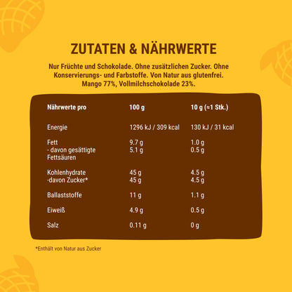 Bob Snail Fruchtcrush Mango in Vollmilchschokolade 24x30g