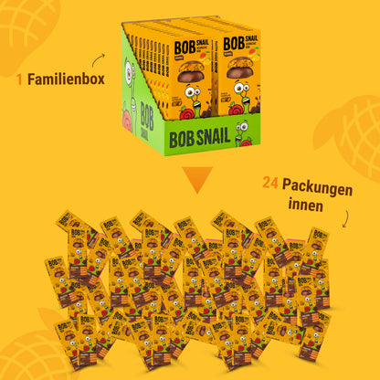 Bob Snail Fruchtcrush Mango in Vollmilchschokolade 24x30g