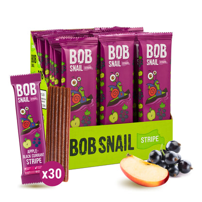 Bob Snail Fruchtstreifen Apfel-Schwarze Johannisbeere 30x14g