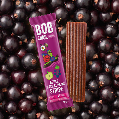 Bob Snail Fruchtstreifen Apfel-Schwarze Johannisbeere 30x14g