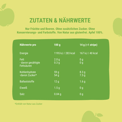 Bob Snail Fruchtstreifen Apfel 30x14g