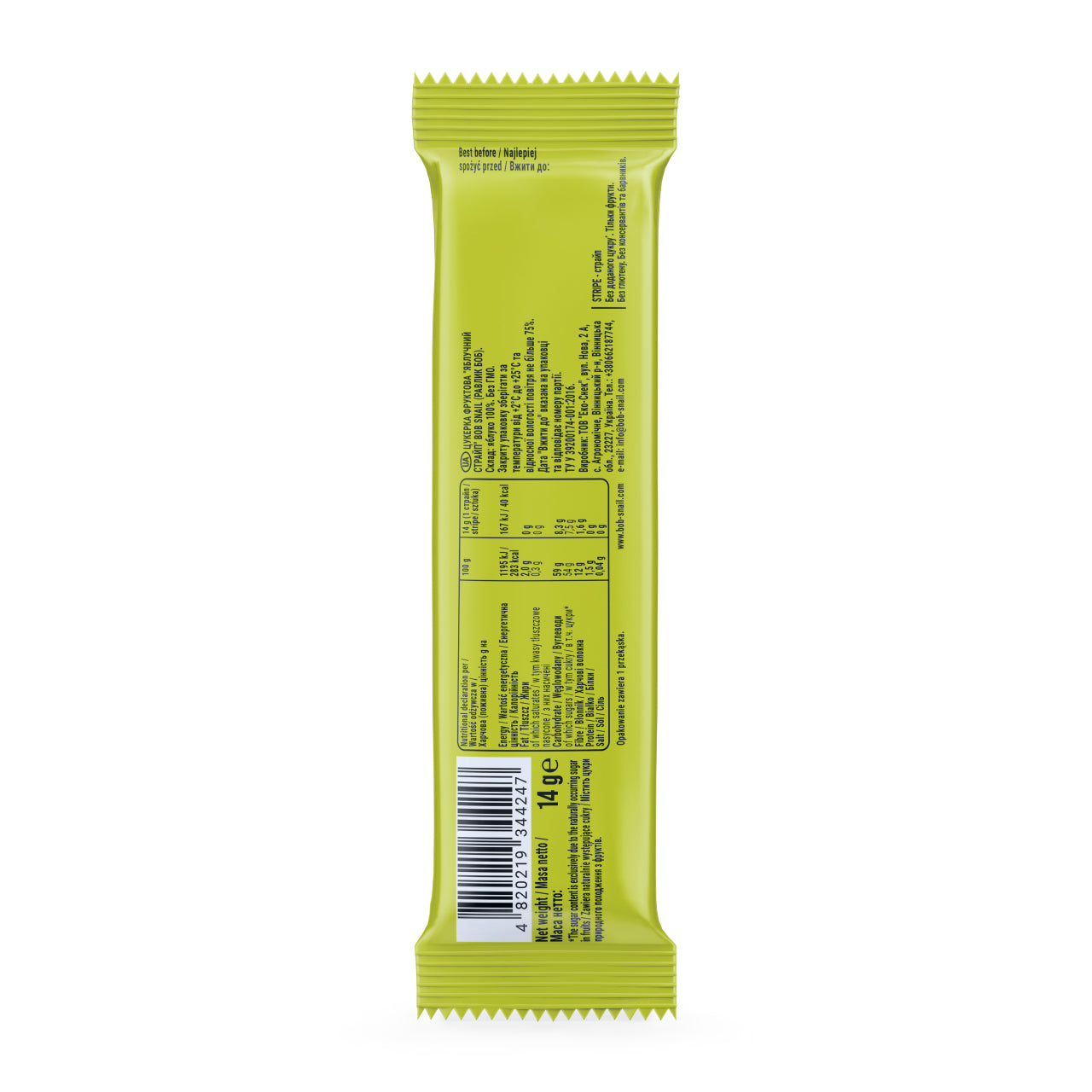 Bob Snail Fruchtstreifen Apfel 30x14g