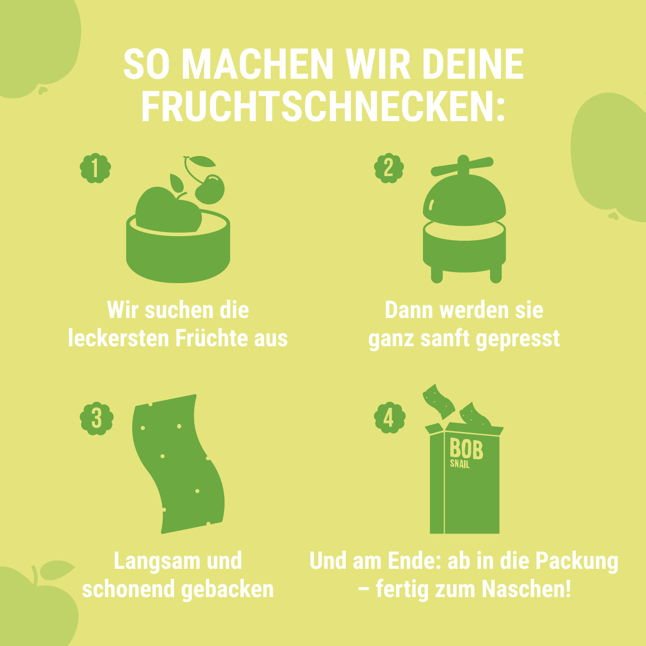 Bob Snail Fruchtstreifen Apfel 30x14g