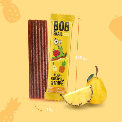 Bob Snail Fruchtstreifen Birne-Ananas 30x14g