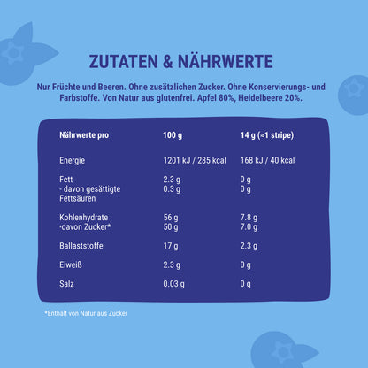 Bob Snail Fruchtstreifen Apfel-Birne-Heidelbeere 30x14g