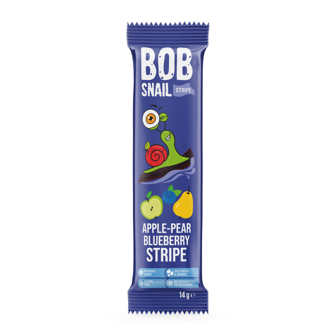 Bob Snail Fruchtstreifen Apfel-Birne-Heidelbeere 30x14g