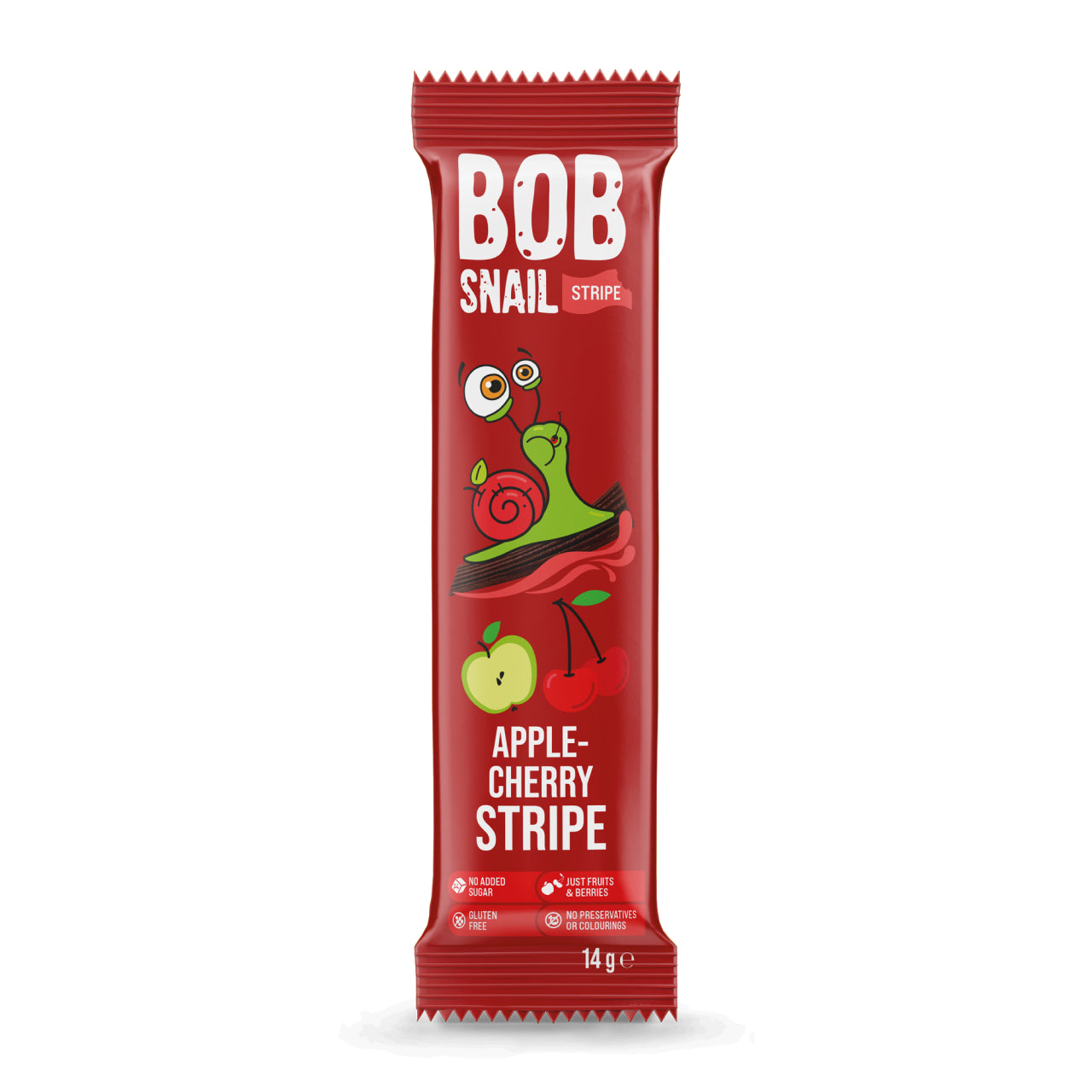 Bob Snail Fruchtstreifen Apfel-Kirsche 30x14g