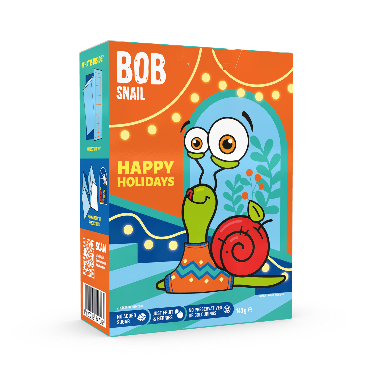 Bob Snail Weihnachtsbox 140g – Geschenkset mit Spielzeug & Stickerpack