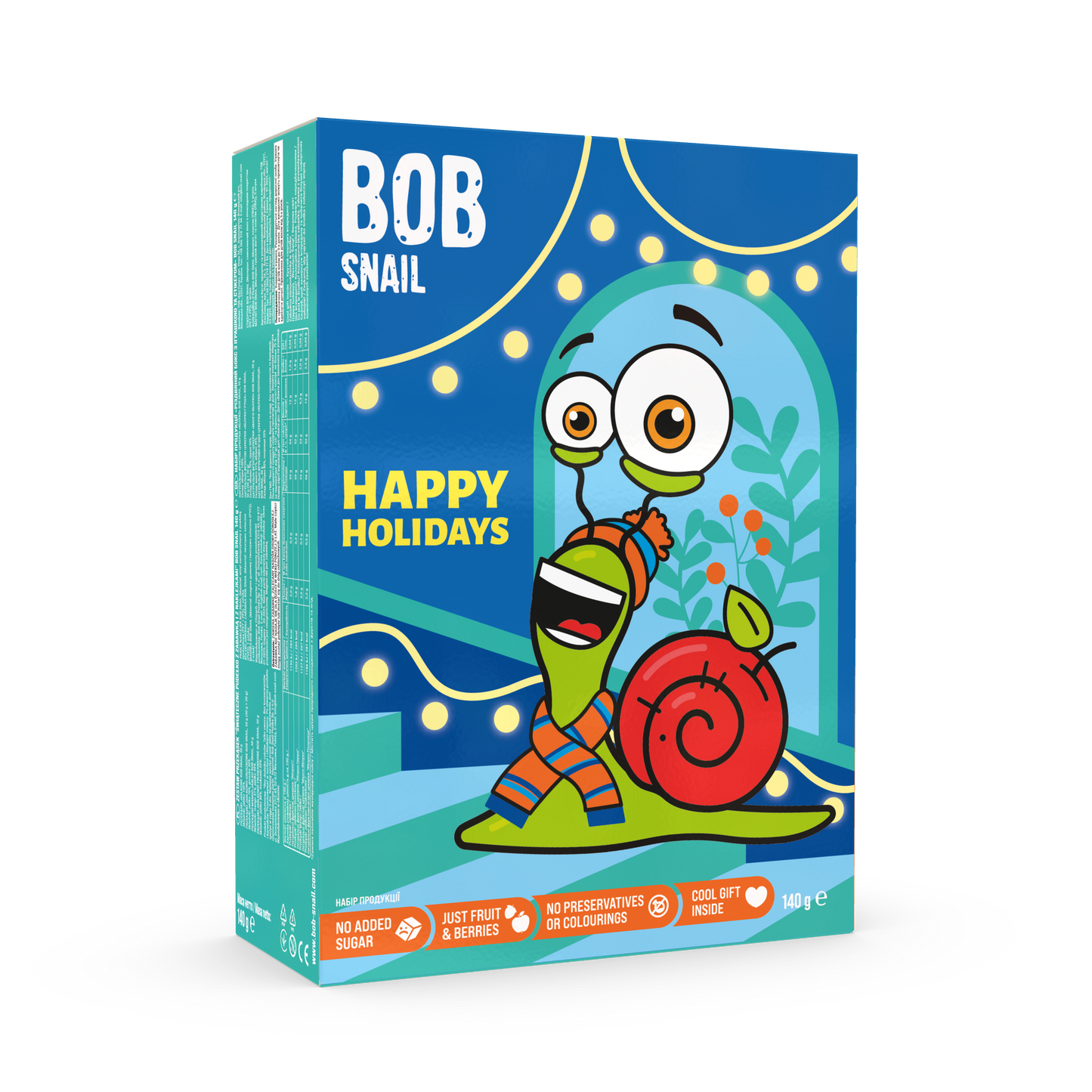 Bob Snail Weihnachtsbox 140g – Geschenkset mit Spielzeug & Stickerpack