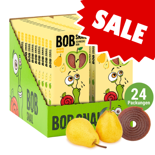 Bob Snail Fruchtrollen Apfel-Birne 24x30g AKTION
