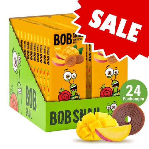 Bob Snail Fruchtrollen Mango 24x30g AKTION