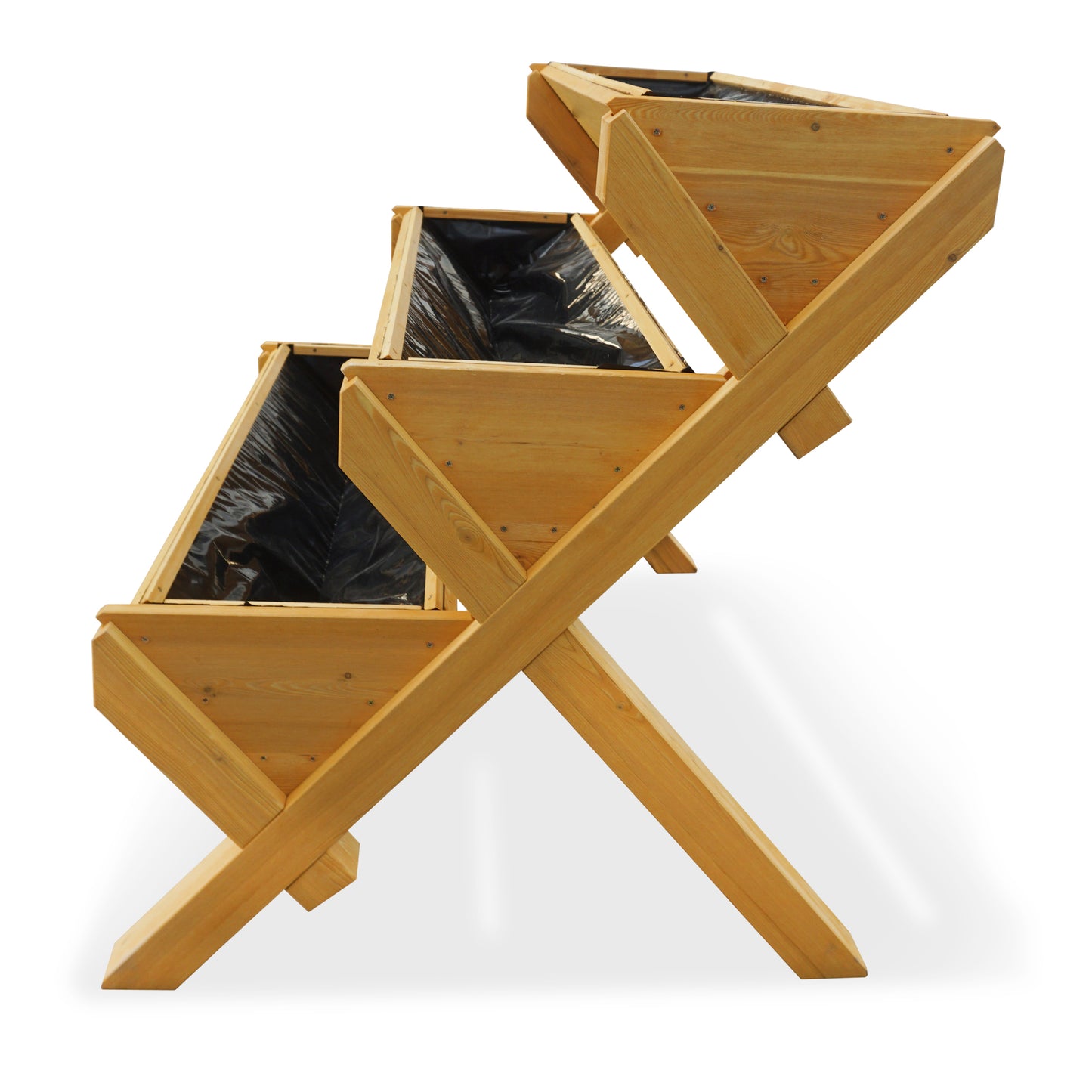 Green Cascade Pflanzentreppe Hochbeet 3 Etagen Holz Kräuterbeet Balkon Musterware