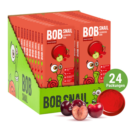 Bob Snail Fruchtgummies Apfel-Kirsche 24x27g