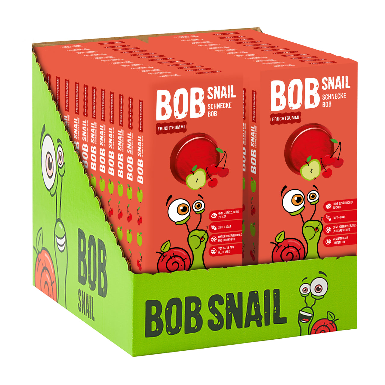Bob Snail Fruchtgummies Apfel-Kirsche 24x27g
