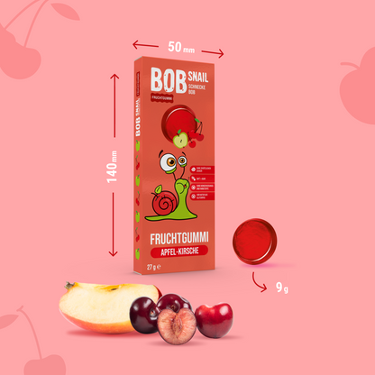 Bob Snail Fruchtgummies Apfel-Kirsche 24x27g
