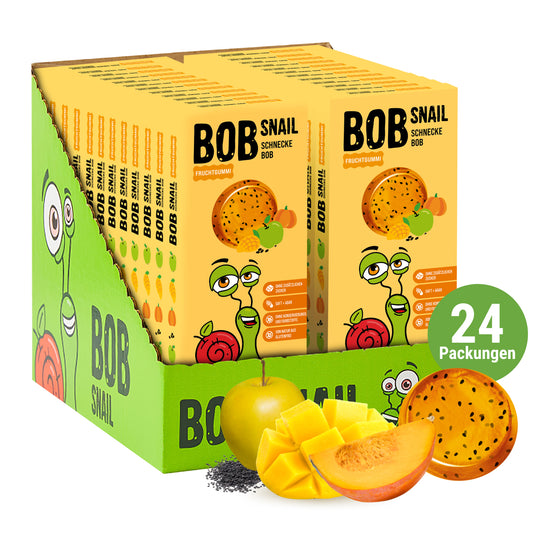 Bob Snail Fruchtgummies Apfel-Mango-Kürbis-Chia 24x27g
