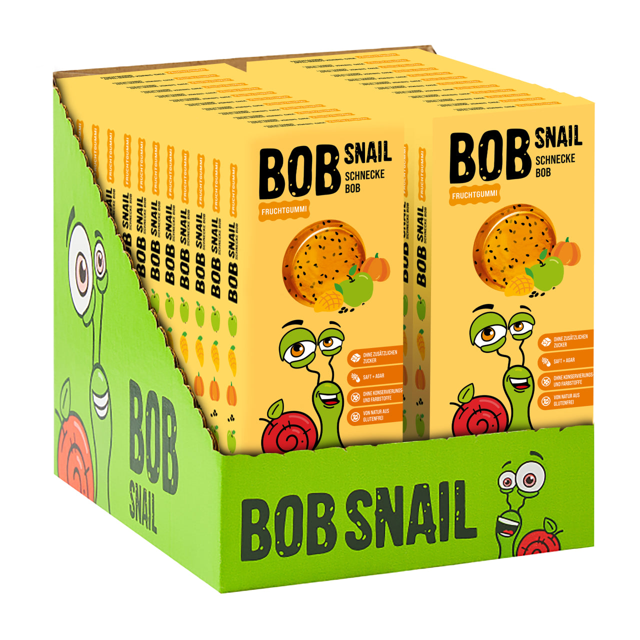 Bob Snail Fruchtgummies Apfel-Mango-Kürbis-Chia 24x27g