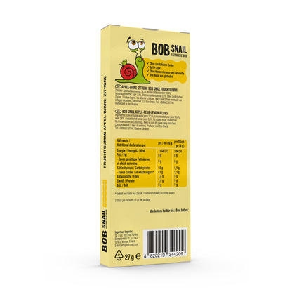 Bob Snail Fruchtgummies Apfel-Birne-Zitrone 24x27g