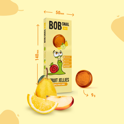 Bob Snail Fruchtgummies Apfel-Birne-Zitrone 24x27g