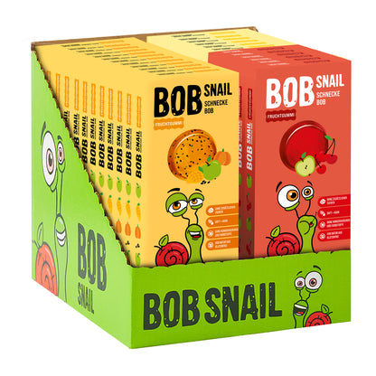 Bob Snail Set 25 - Fruchtgummies 12x27g Apfel-Mango-Kürbis-Chia & je 6x27g Apfel-Kirsche und Apfel-Birne-Zitrone