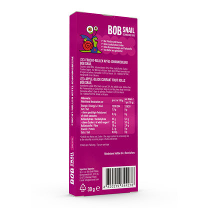 Bob Snail Fruchtrollen Apfel-Johannisbeere 24x30g AKTION