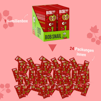 Bob Snail Fruchtrollen Apfel-Kirsche 24x30g AKTION