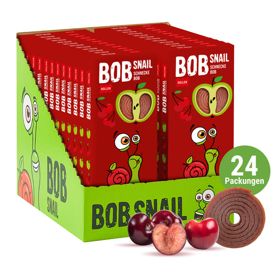 Bob Snail Fruchtrollen Apfel-Kirsche 24x30g
