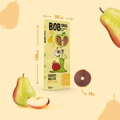 Bob Snail Fruchtrollen Apfel-Birne 24x30g AKTION