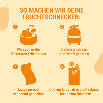 Bob Snail Fruchtrollen Apfel-Birne 24x30g AKTION